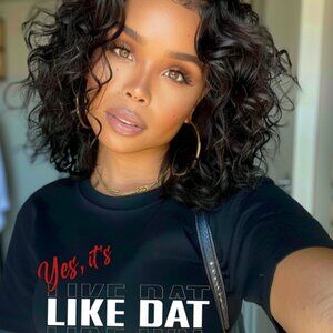 Yes, it's LIKE DAT! Black Cotton T-Shirt